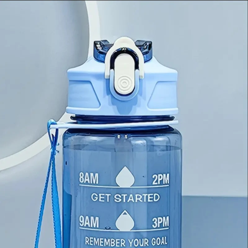 Large Capacity Sports Water Bottle Leak Proof With Time Scale