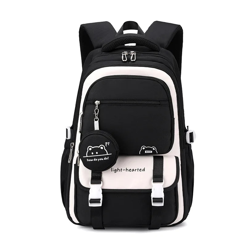 SOATIM Waterproof Girls School Backpack For Laptop And Travel