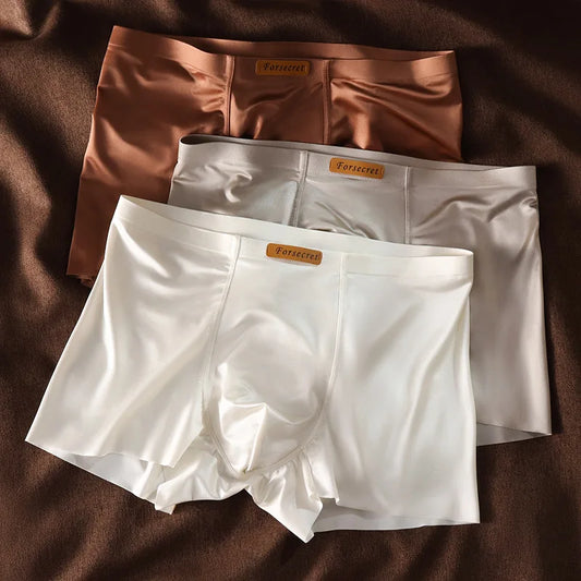 Lorien Crest Luxury Ice Silk Boxers Breathable Trunks