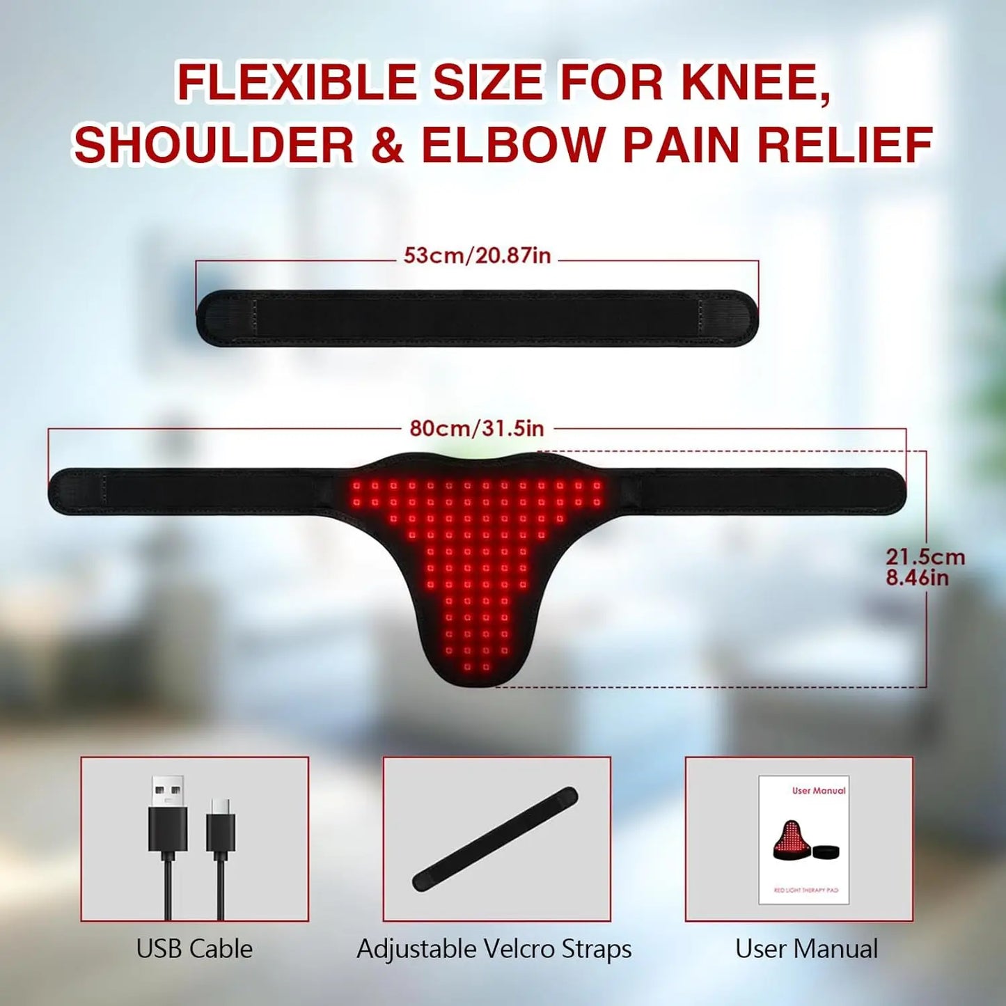 ZONGKUNG Red Light Therapy Pad 660nm and 850nm Prostate Wellness
