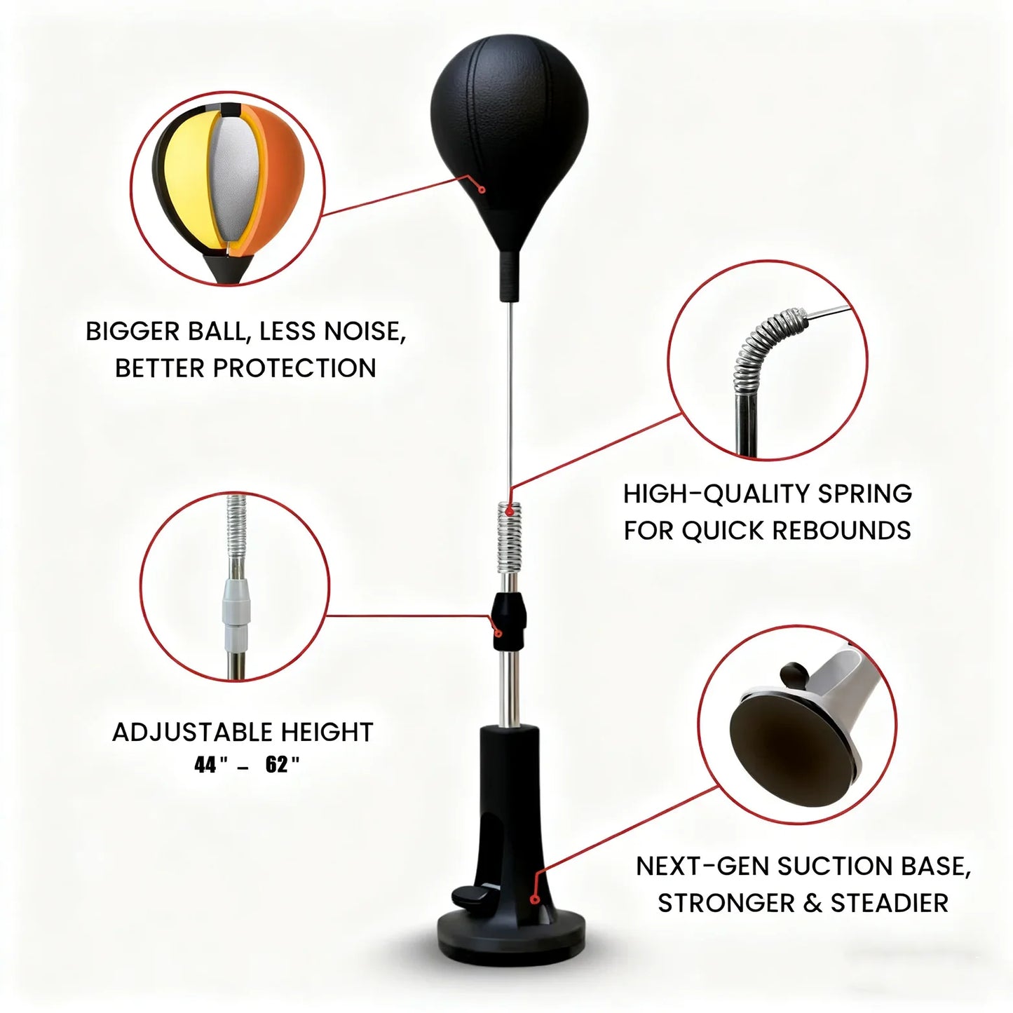 Premium Cobra Punching Bag For Boxing Agility Workout Training