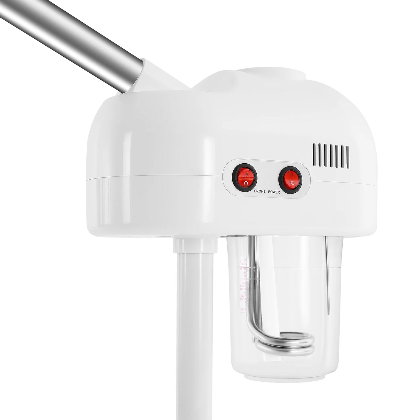 Ozone Facial Steamer Wheels With Adjustable Height And Rotating Nozzle