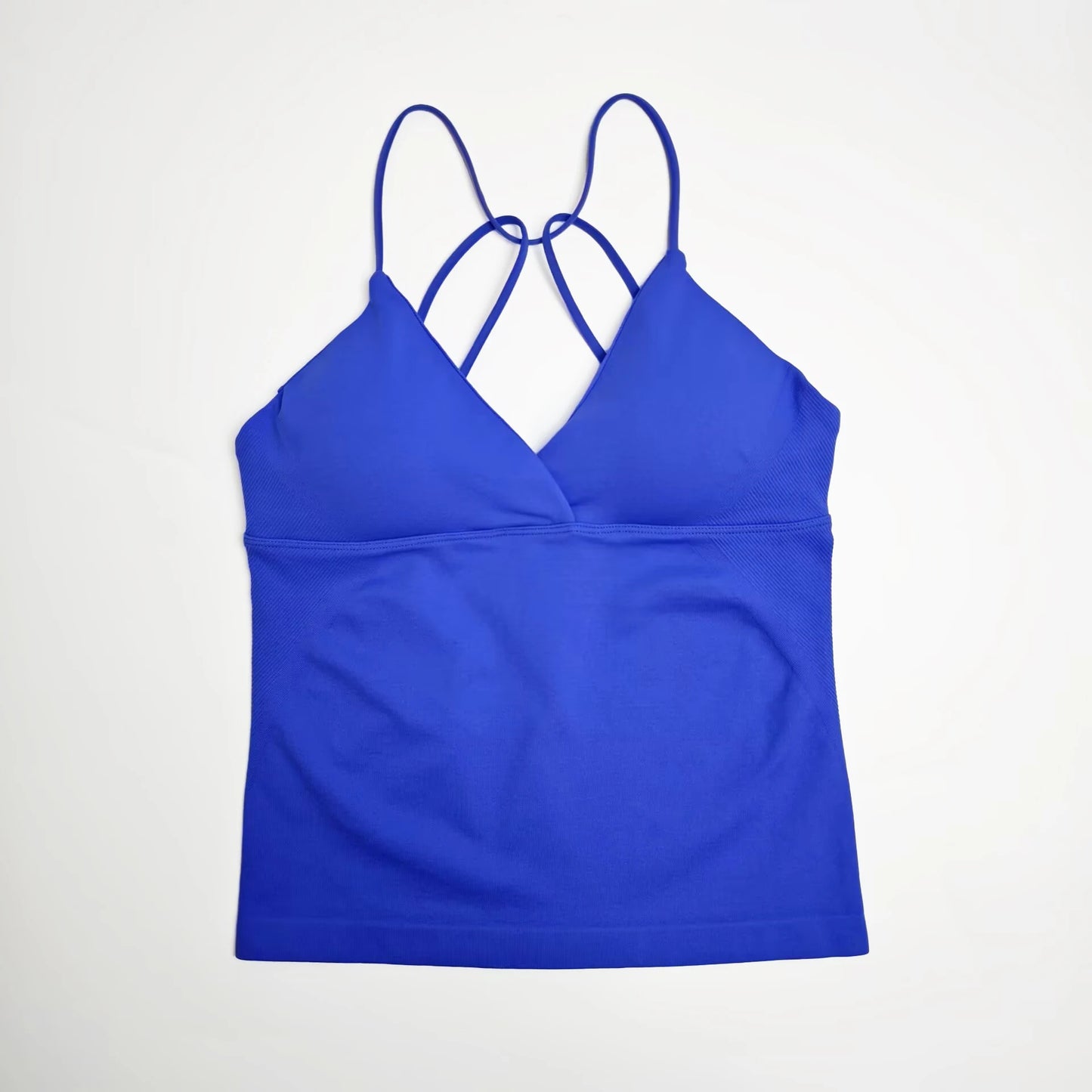 Seamless Nclagen Vision Twist Front Longline Yoga Vest